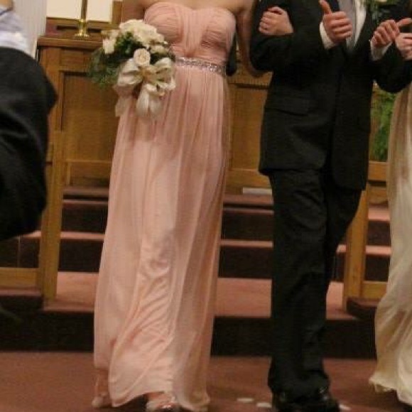 Light Pink chiffon dress. - Picture 2 of 4